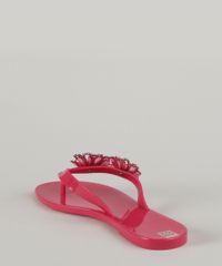 Rasteirinha-Feminina-Zaxy-Sunshine-com-Flor-Rosa-9960485-Rosa_3