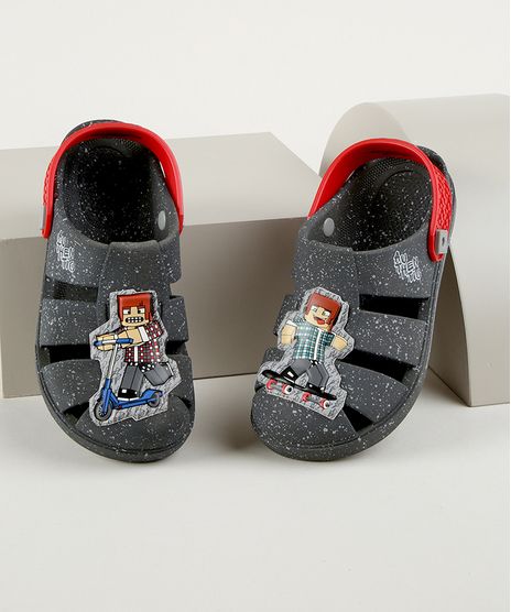 Babuche-Infantil-Grendene-Authentic-Games-Cinza-9962122-Cinza_1