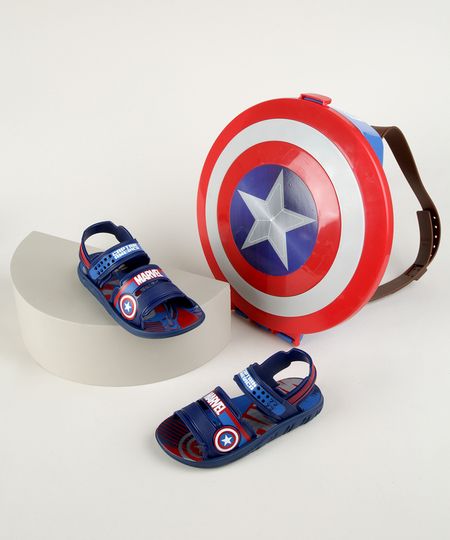 sandalia capitao america com maleta