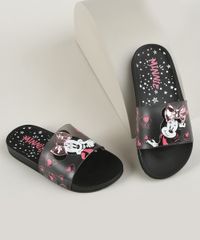 Chinelo-Infantil-Grendene-Slide-Minnie-Fashion-Preto-9962137-Preto_1