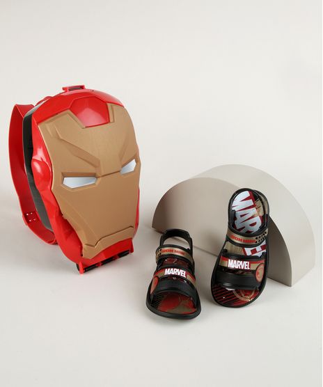 Sandalia-Papete-Infantil-Grendene-Homem-de-Ferro-vem-com-Mochila-Preta-9962161-Preto_1