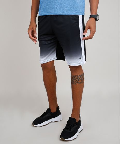 Bermuda-Masculina-Esportiva-Ace-com-Degrade-e-Faixas-Laterais-Preta-9581763-Preto_1