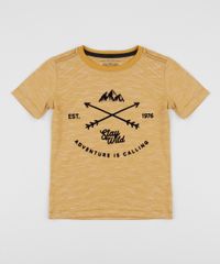 Camiseta-infantil-Flechas-Manga-Curta-Gola-Careca-Mostarda-9943938-Mostarda_1