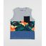 Regata-Infantil-com-Recorte-Estampado-Floral-e-Bolso-Cinza-9953087-Cinza_1
