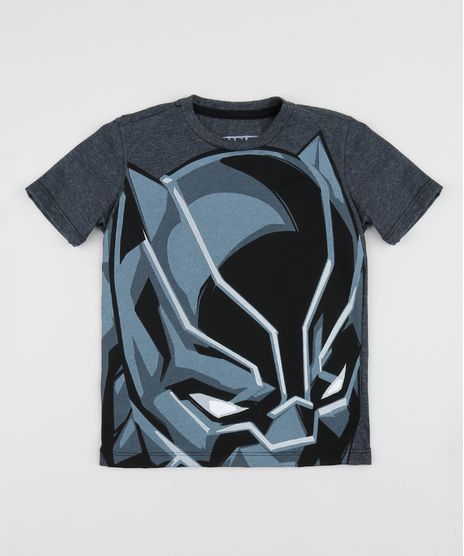 Camiseta-Infantil-Pantera-Negra-Manga-Curta-Cinza-Mescla-Escuro-9953502-Cinza_Mescla_Escuro_1