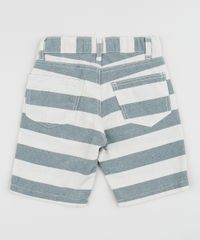 Bermuda-de-Sarja-Infantil-Slim-Listrada-Verde-Claro-9953671-Verde_Claro_2