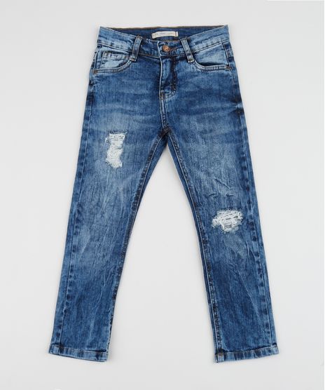 Calca-Jeans-Infantil-Skinny-Destroyed-Azul-Medio-9953878-Azul_Medio_1