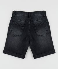 Bermuda-Jeans-Infantil-Reta-com-Barra-Dobrada-Estampada-Preto-9953879-Preto_3