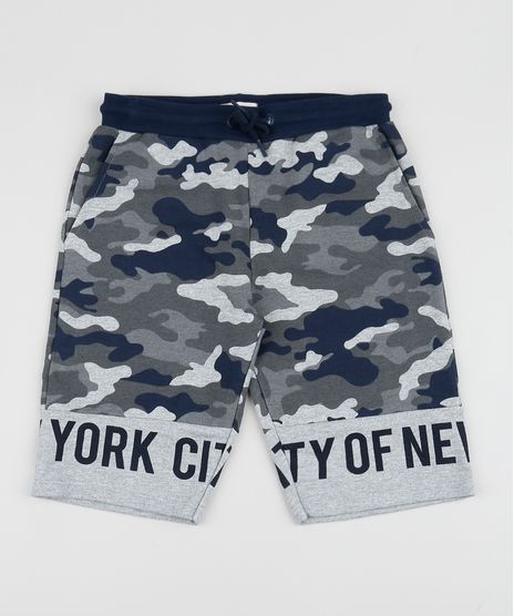 Bermuda-de-Moletom-Juvenil-Estampada-Camuflado--Cinza-Mescla-9954270-Cinza_Mescla_1