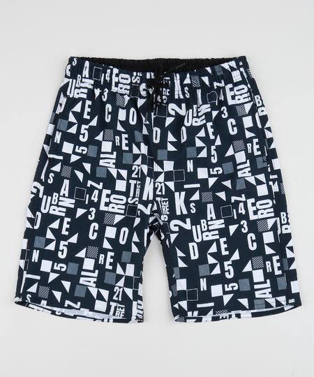 Bermuda-Surf-Juvenil-Estampada-de-Letras-e-Numeros-Preta-9954472-Preto_1