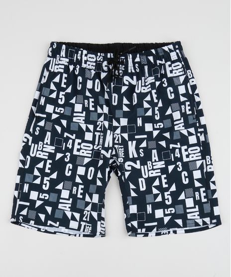 Bermuda-Surf-Juvenil-Estampada-de-Letras-e-Numeros-Preta-9954472-Preto_1