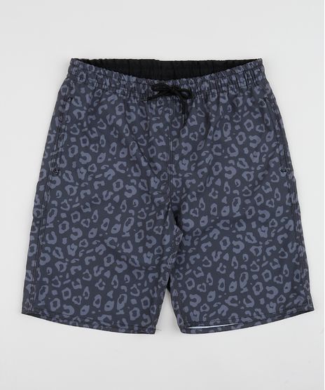 Bermuda-Surf-Juvenil-Estampada-Animal-Print-de-Onca-Cinza-9954981-Cinza_1