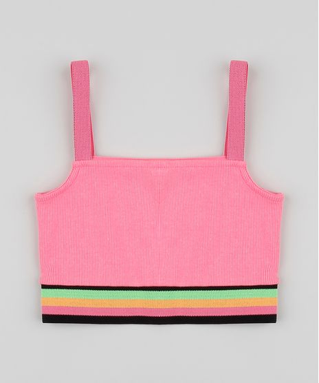Top-Cropped-Juvenil-Canelado-e-com-Listras-Rosa-Neon-9955921-Rosa_Neon_1