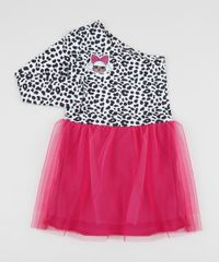 Vestido-Infantil-LOL-Surprise-Ombro-So-com-Tule-Manga-Curta-Animal-Print-de-Onca-Branco-9956663-Branco_1