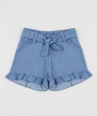 Short-Jeans-Infantil-com-Babados-e-Faixa-para-Amarrar-Azul-Medio-9956977-Azul_Medio_1