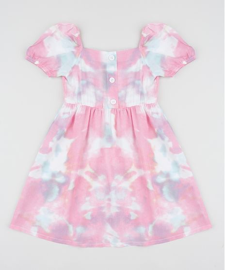 Vestido-Infantil-Estampado-Tie-Dye-Manga-Curta-Bufante-Multicor-9957174-Multicor_1
