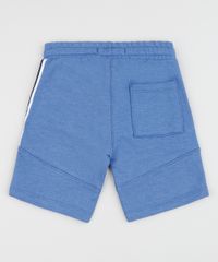 Bermuda-de-Moletom-Infantil-com-Recortes-e-Listras-nas-Laterais-Azul-9957278-Azul_2