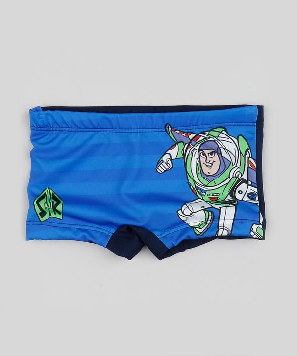 Sunga Infantil Boxer Buzz Lightyear Toy Story com Proteção UV50+ Azul Royal 4