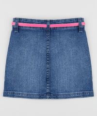 Saia-Jeans-Infantil-Curta-com-Botoes---Cinto-Azul-Escuro-9958811-Azul_Escuro_2