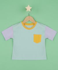 Blusa-Infantil-com-Cores-Contrastantes-e-Bolso-Manga-Curta-Verde-Claro-9961374-Verde_Claro_2