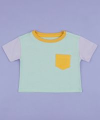Blusa-Infantil-com-Cores-Contrastantes-e-Bolso-Manga-Curta-Verde-Claro-9961633-Verde_Claro_2