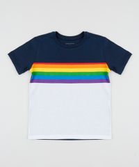 Camiseta-infantil-Arco-Iris-Manga-Curta-Gola-Careca-Azul-Marinho-9961662-Azul_Marinho_1