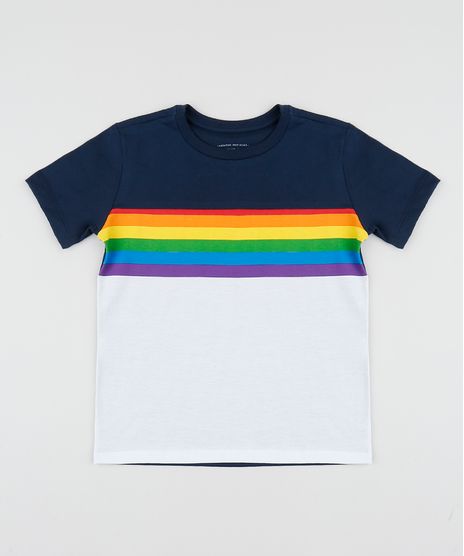 Camiseta-infantil-Arco-Iris-Manga-Curta-Gola-Careca-Azul-Marinho-9961662-Azul_Marinho_1
