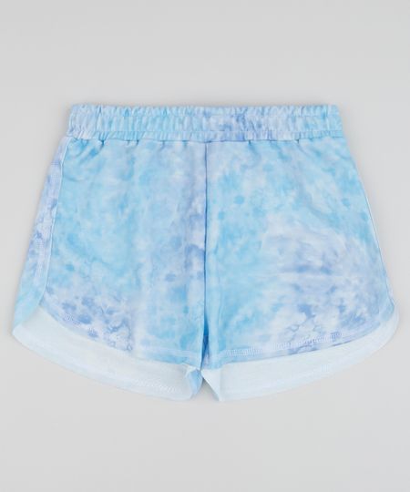 Short-Juvenil-Running-Estampado-Tie-Dye-com-Bolsos-Azul-9963338-Azul_1