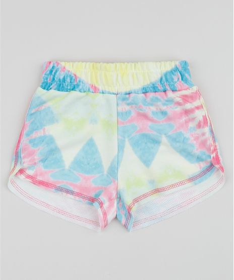 Short-Infantil-Running-Estampado-Tie-Dye-com-Bolsos-Multicor-9963340-Multicor_1