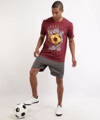 Camiseta-Masculina-Esporte-Ace-Futebol--Brazil-Soccer--Manga-Curta-Gola-Careca-Vinho-9961643-Vinho_2
