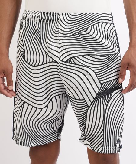 Short-Masculino-Esporte-Ace-Futebol-Estampado-de-Linhas-com-Bolsos-e-Cos-com-Elastico-Branco-9961988-Branco_1