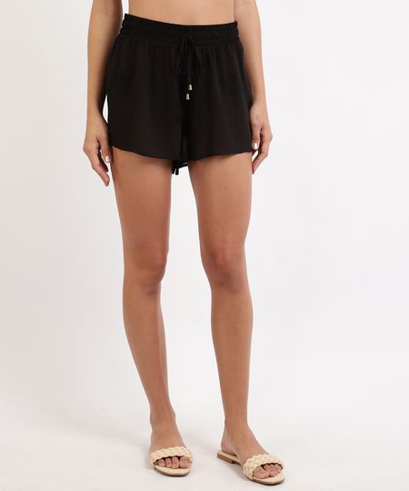 Short-Feminino-com-Cordao-Cintura-Media-Preto-9923969-Preto_1 Short-Feminino-com-Cordao-Cintura-Media-Preto-9923969-Preto_1