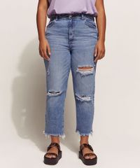 Calca-Jeans-Feminina-Mom-Cintura-Super-Alta-Cropped-Destroyed-Azul-Medio-9960205-Azul_Medio_1