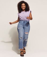 Calca-Jeans-Feminina-Mom-Cintura-Super-Alta-Cropped-Destroyed-Azul-Medio-9960205-Azul_Medio_3