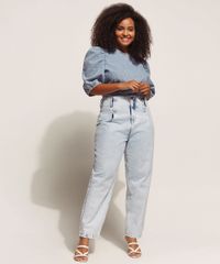 Blusa-Jeans-Feminina-Cropped-Marmorizada-Manga-Bufante-Decote-Redondo-Azul-Claro-9961022-Azul_Claro_3