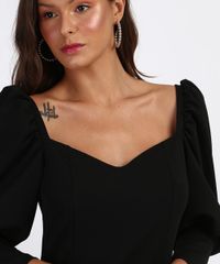 Vestido-Feminino-Curto-Manga-Bufante-Decote-Coracao-Preto-9962972-Preto_4