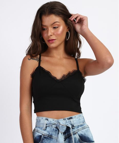 Top-Cropped-Feminino-com-Renda-e-Alcas-Finas-Preto-9947447-Preto_1