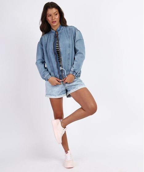 c&a jaqueta jeans feminina