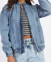 Jaqueta-Jeans-Feminina-Bomber-com-Ziper-Azul-Claro-9961387-Azul_Claro_4