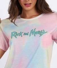 Blusa-Feminina-Rick-and-Morty-Estampada-Tie-Dye-Manga-Curta-Decote-Redondo-Multicor-9961959-Multicor_4