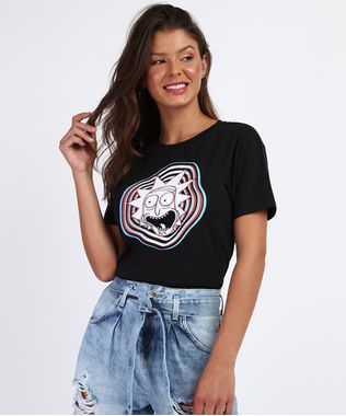 Blusa-Feminina-Rick-Manga-Curta-Decote-Redondo-Preta-9962093-Preto_1