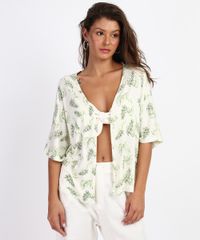 Kimono-Feminino-Estampado-de-Poa-e-Folhagens-Manga-Curta-Branco-9960973-Branco_1