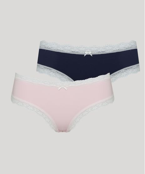 Kit-de-2-Calcinhas-de-Jacquard-Calecon-com-Renda-Multicor-9961703-Multicor_1
