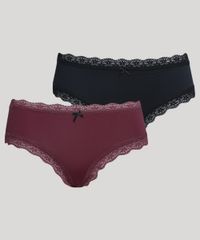 Kit-de-2-Calcinhas-Calecon-Jacquard-com-Renda-Multicor-9961704-Multicor_1