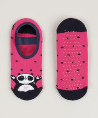 Meia-Sapatilha-Infantil-Panda-Estampada-Poa-Antiderrapante-Rosa-9957342-Rosa_1