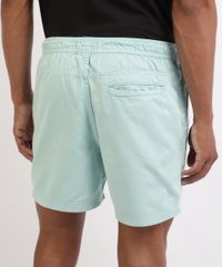 Short-de-Sarja-Masculino-Basico-com-Elastico-Verde-9961854-Verde_2