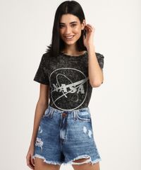 Blusa-Feminina-Marmorizada--NASA--Manga-Curta-Decote-Redondo-Cinza-9941773-Cinza_1