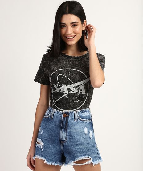 Blusa-Feminina-Marmorizada--NASA--Manga-Curta-Decote-Redondo-Cinza-9941773-Cinza_1