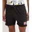 Shorts-Masculino-de-Elastico-com-Logo--NASA--Preto-9945963-Preto_1