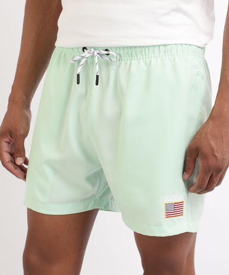 Short-Masculino-NASA-com-elastico-Verde-9961855-Verde_1 Short-Masculino-NASA-com-elastico-Verde-9961855-Verde_1